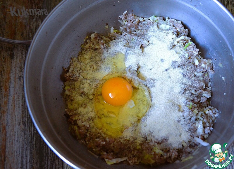 Ленивые голубцы с грибами