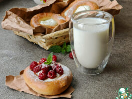 Лже-ватрушки с мятным творогом