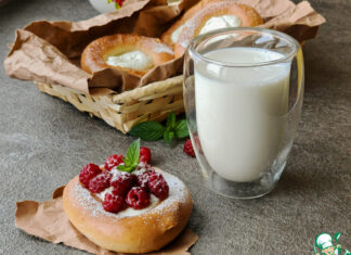 Лже-ватрушки с мятным творогом