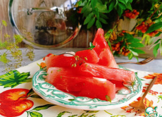 Маринованный арбуз на закуску