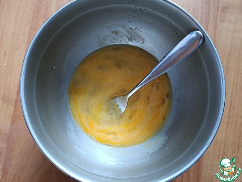 Омлет с лисичками