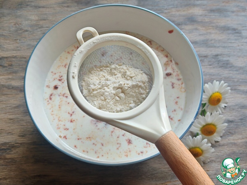 Печёночные блины с лисичками и сыром