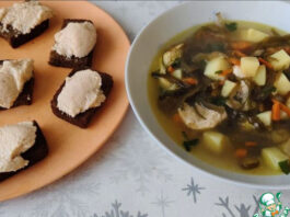 Щи с морской капустой