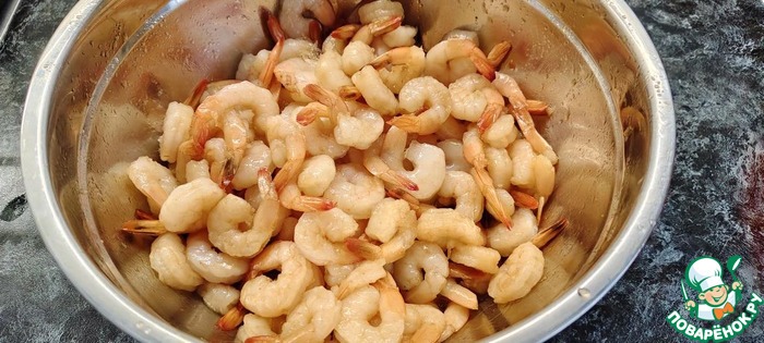 Жаренные креветки