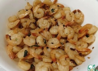 Жаренные креветки