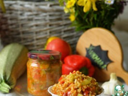 Кабачки с рисом на зиму
