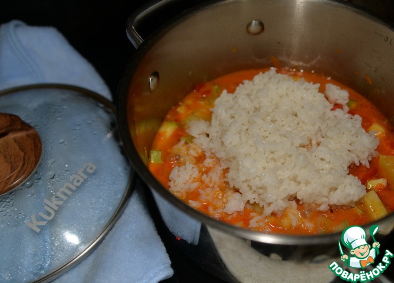 Кабачки с рисом на зиму