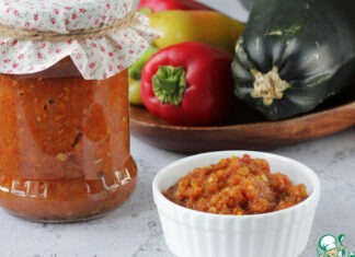 Кабачковая икра с кавказским акцентом