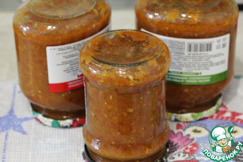 Кабачковая икра с кавказским акцентом