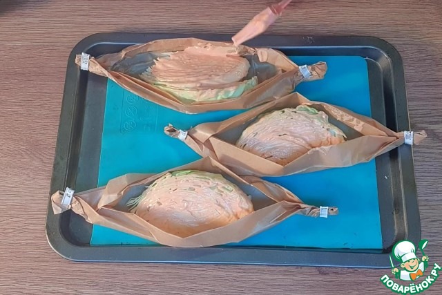 Лодочки из молодой капусты и фарша
