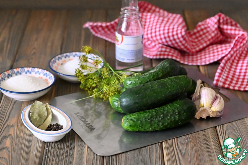 Огурцы, маринованные кубиками