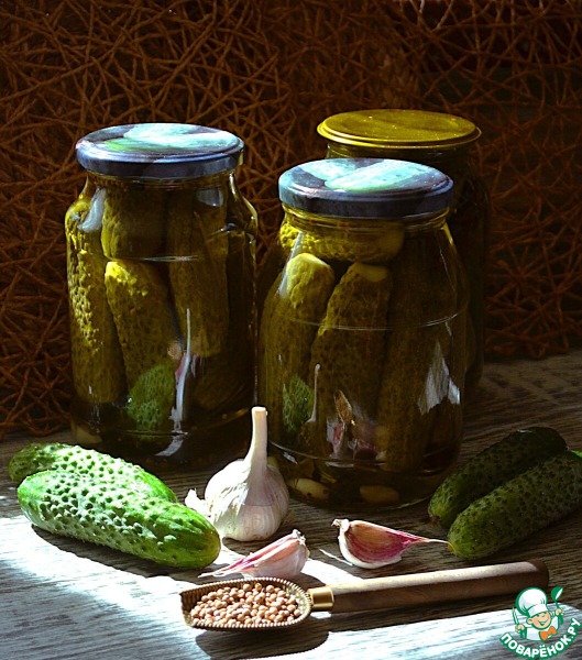 Огурцы с хреном и кориандром
