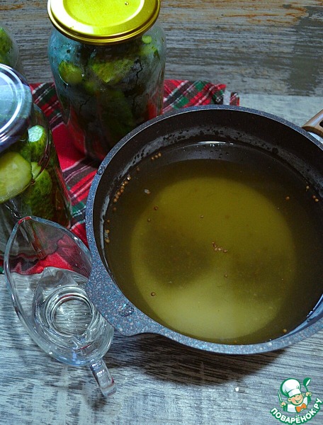 Огурцы с хреном и кориандром