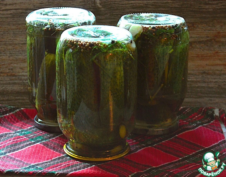 Огурцы с хреном и кориандром