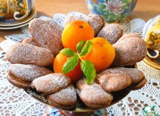 Шоколадное печенье с джемом