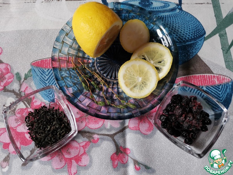 Чай с черникой и чабрецом