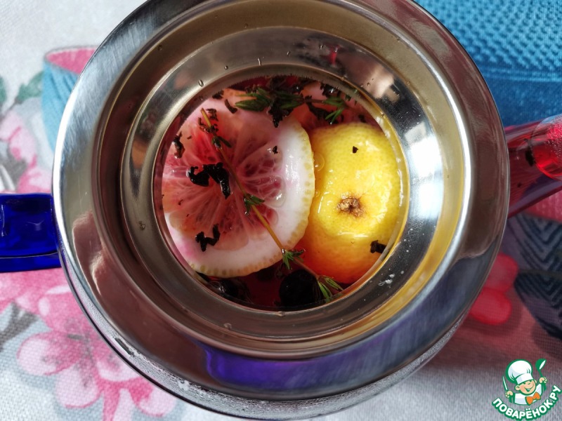 Чай с черникой и чабрецом