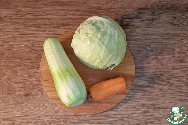 Овощи под молочным соусом