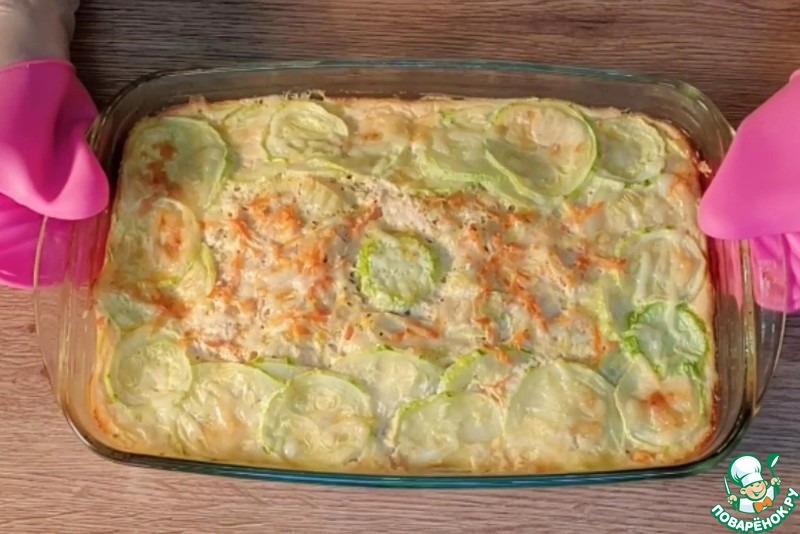 Овощи под молочным соусом
