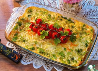 Овощи под молочным соусом