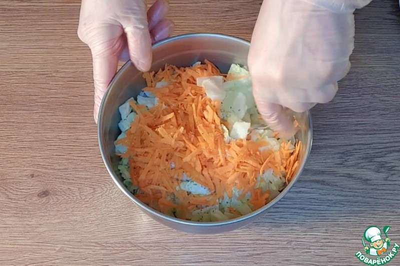 Овощи под молочным соусом