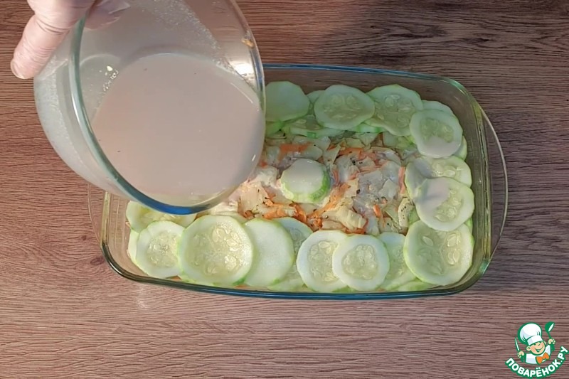Овощи под молочным соусом