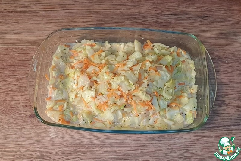 Овощи под молочным соусом