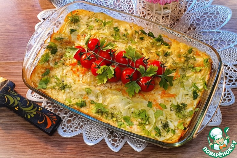 Овощи под молочным соусом