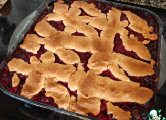 Пирог с ягодами «Мазурка» по-сибирски