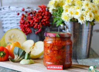 Салат «Анкл Бенс» с кабачками и яблоками