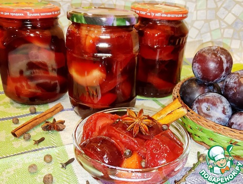 Слива в пряном сиропе