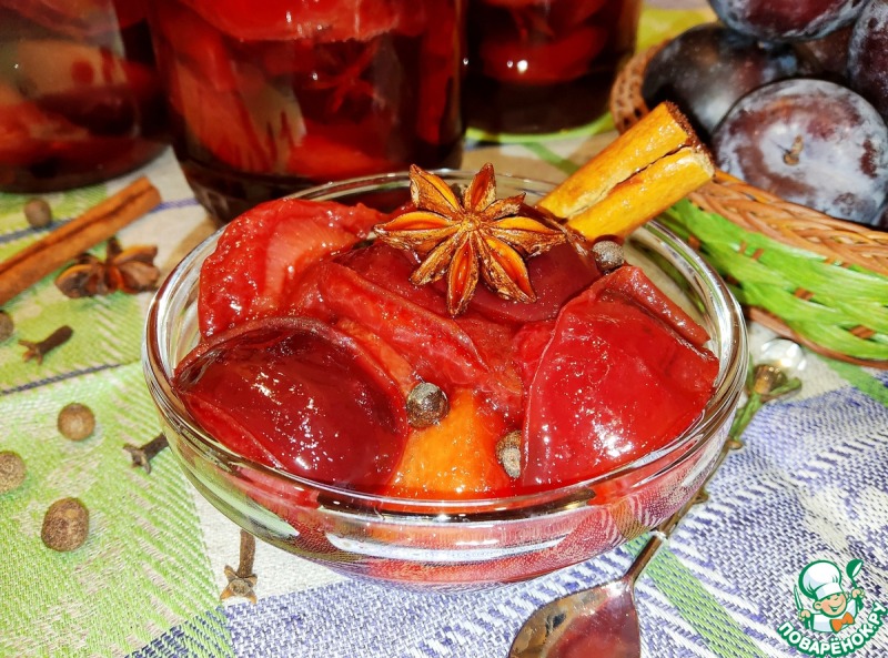 Слива в пряном сиропе