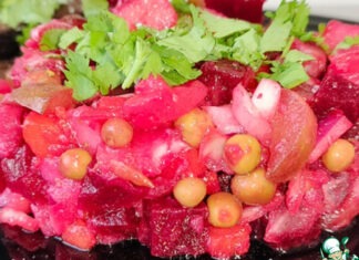 Винегрет с селёдкой и капустой