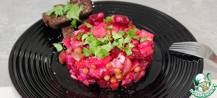 Винегрет с селёдкой и капустой