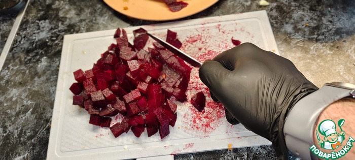 Винегрет с селёдкой и капустой