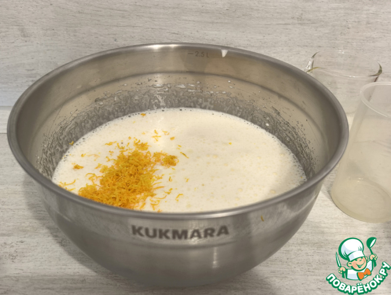 Апельсиновый кекс с изюмом