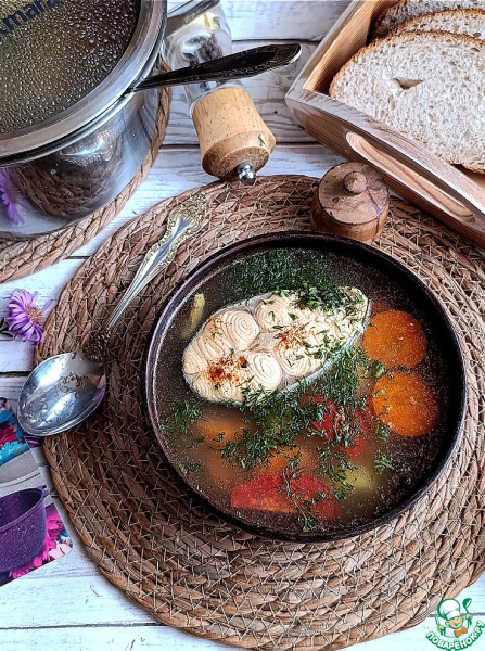 Домашняя уха из красной рыбы