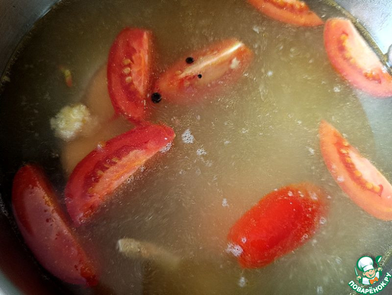 Домашняя уха из красной рыбы