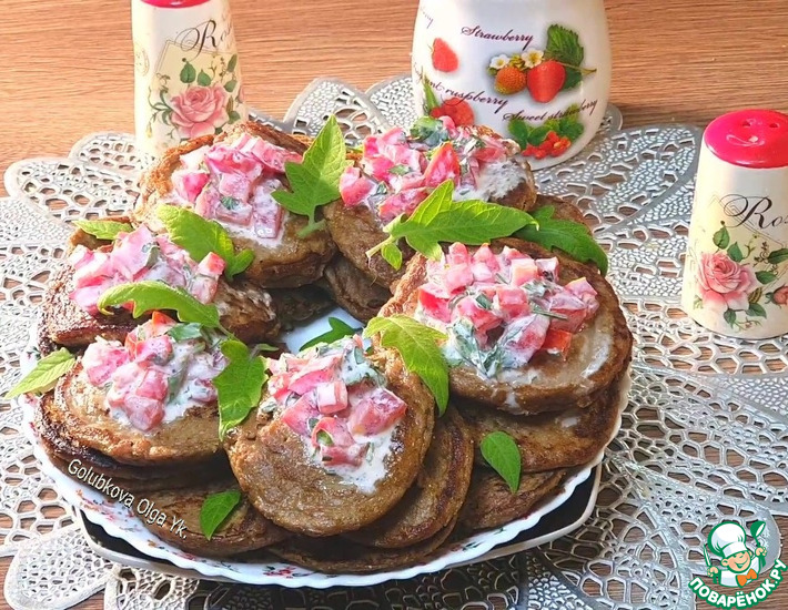 Рецепт: Котлеты из куриной печени с припеком