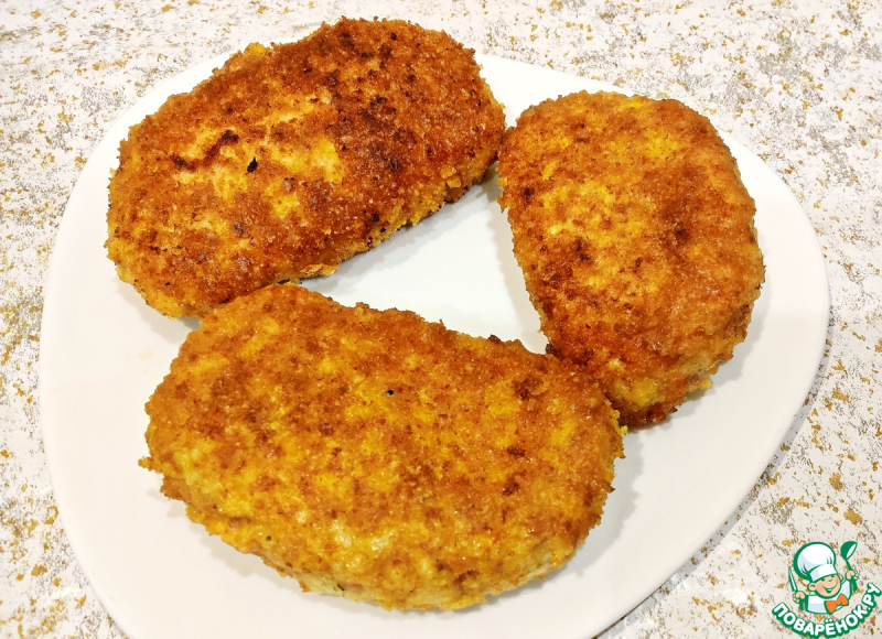 Куриные кармашки в сырной панировке