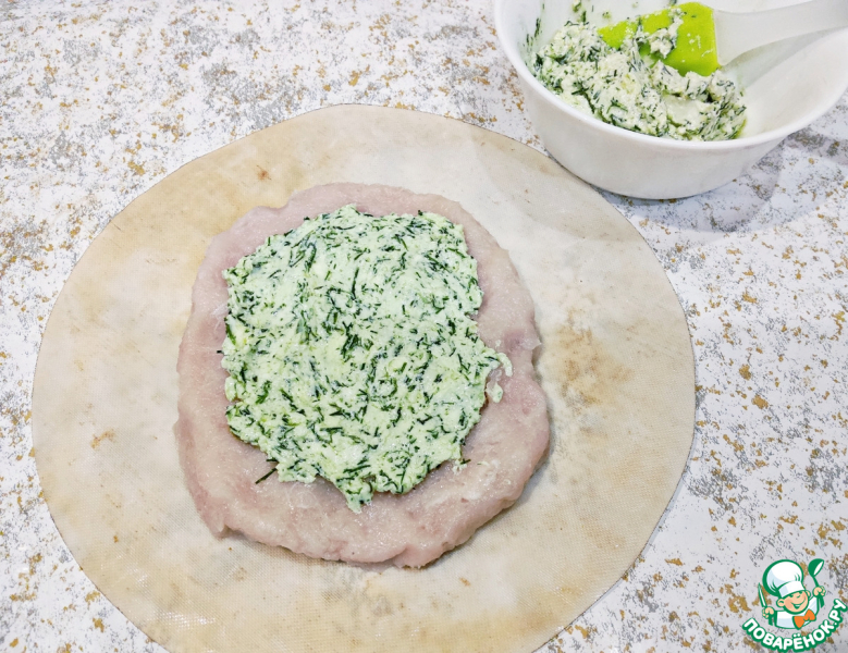 Куриные кармашки в сырной панировке