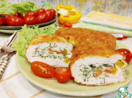 Куриные кармашки в сырной панировке