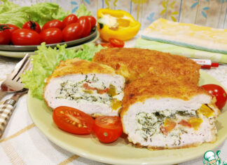 Куриные кармашки в сырной панировке