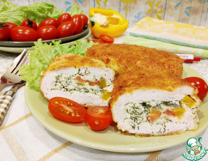Рецепт: Куриные кармашки в сырной панировке