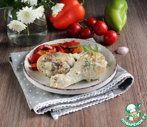 Куриные ножки в сметанном соусе