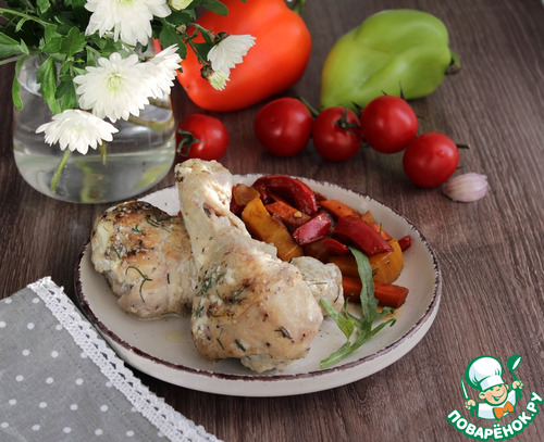 Куриные ножки в сметанном соусе