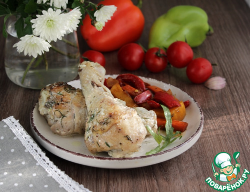 Куриные ножки в сметанном соусе