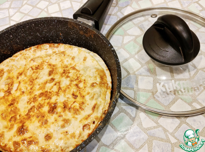 Лавашная лепешка с творогом и бананом