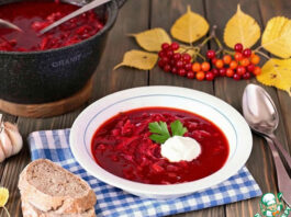 Лёгкий свекольник с кабачками