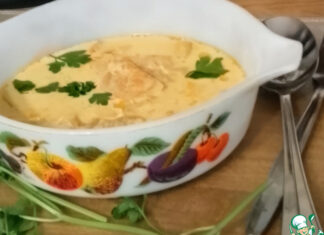 Луковый суп с петрушкой